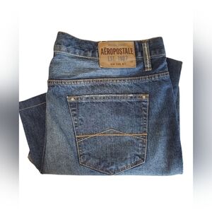 Aeropostale Men's Blue Jeans Slim Straight  Size 38/36